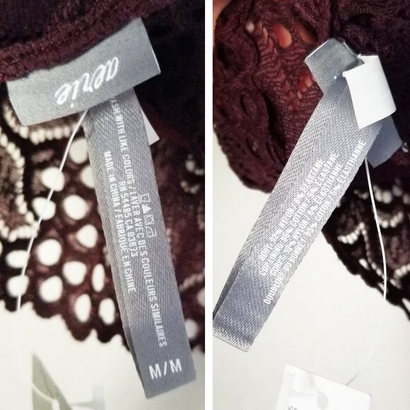 NEW Aerie High Neck Lace Bralette M Keyhole Stretch Comfort Lounge Sexy Romantic - Picture 9 of 16